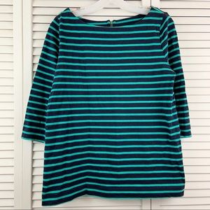 WORN 1X LOFT Striped Boatneck Shirt